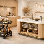 Woodman Design custom stainless steel fabrication — Auswave Products bespoke martini trolley