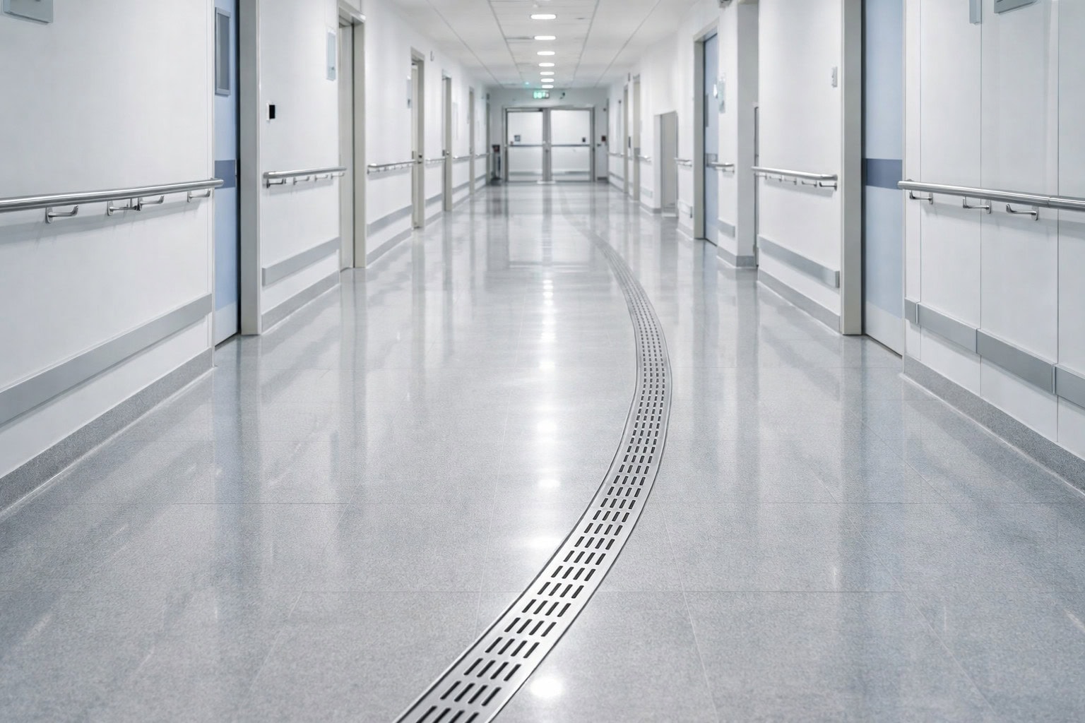 Auswave stainless steel civil drainage — healthcare hospital specification