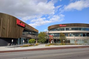 Westfield Carousel Shopping Centre drainage — Auswave Products stainless steel urinal drains