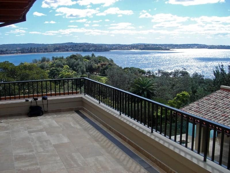 Auswave stainless steel balcony drainage — premium residential threshold drain specification