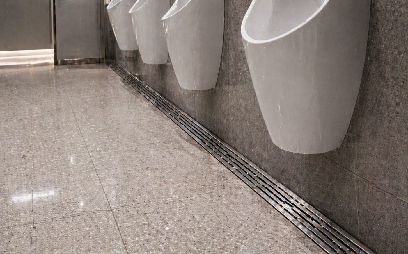 Auswave stainless steel drainage grates — commercial retail bathroom specification Perth