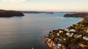 Palm Beach House curved slot drain Sydney — Auswave Products luxury coastal drainage